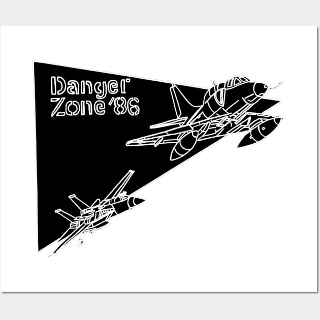 Danger Zone '86 Wall Art by Joseph Baker
